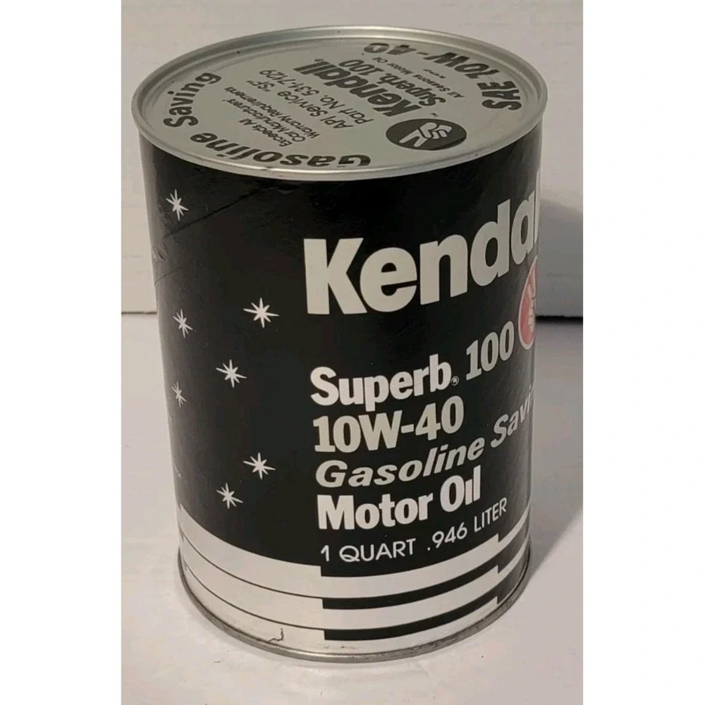 Kendall Superb 100 Motor Oil 1 Qt Can 10W-40 NOS Sealed Full Can‎